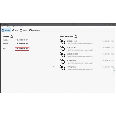 Bitcoin Core wallet with 340 BTC in wallet.dat file, no passphrase. Btcrecover software recovers the passphrase